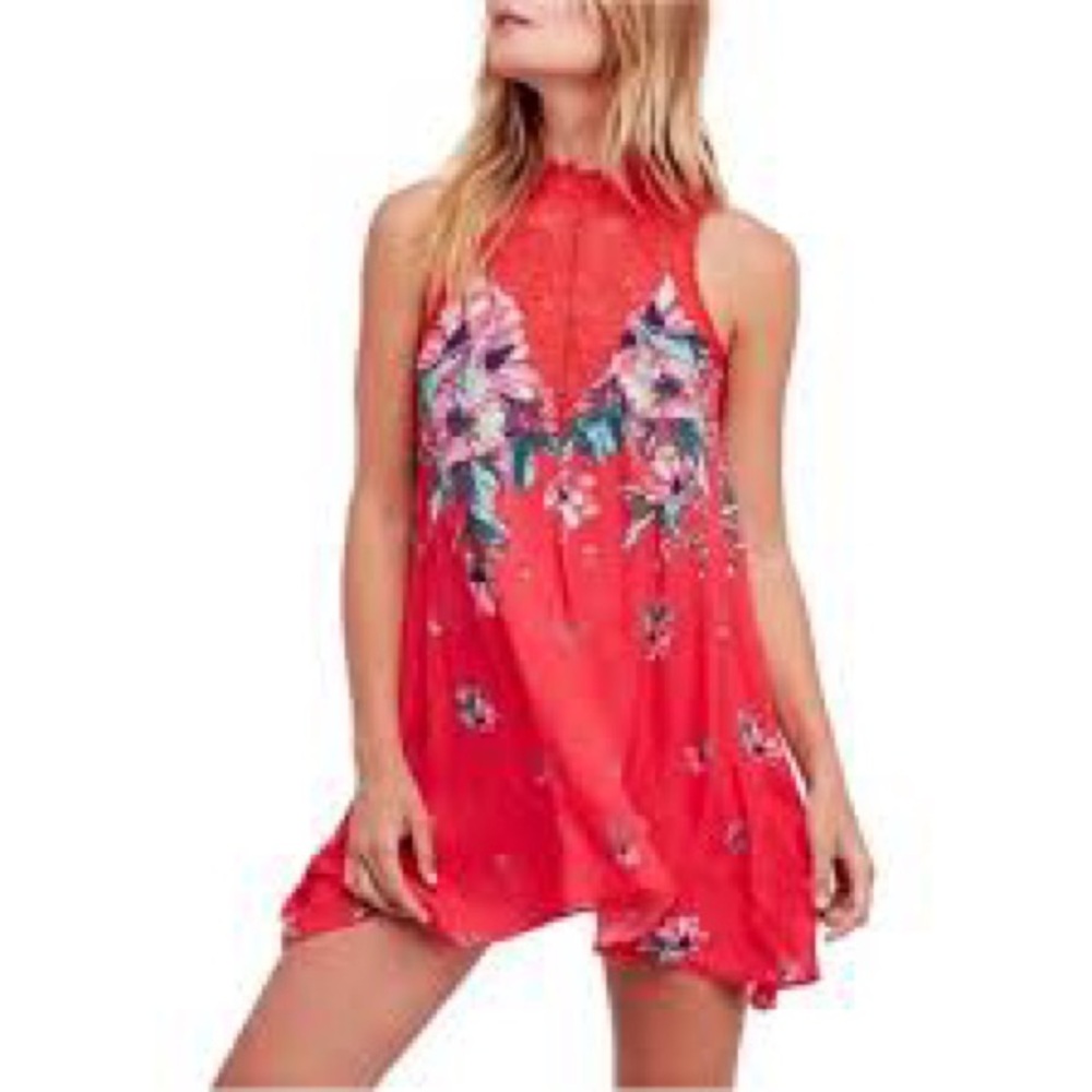 Free People Red Hot Combo Top